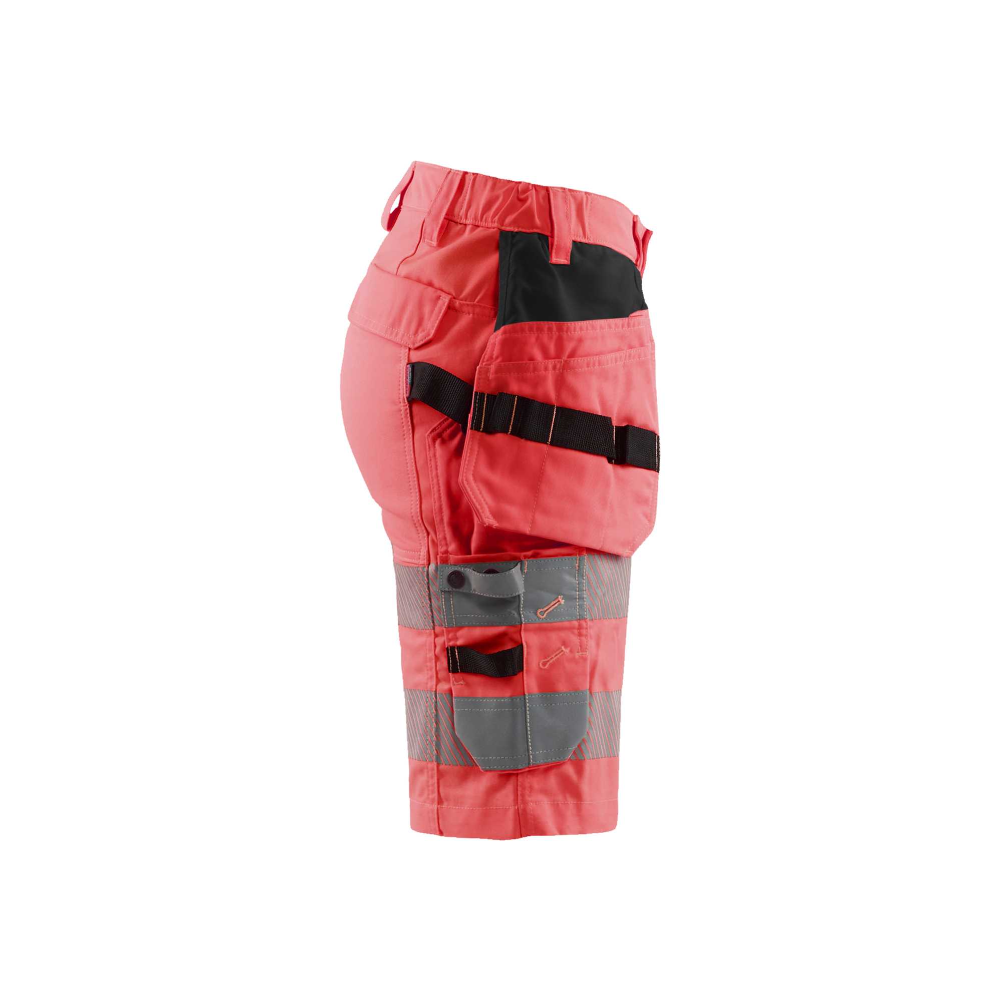 BLAKLADER 71861811 | Women's Hi Vis shorts with stretch Hi Vis Reflective Work Shorts Women - Stretch Fabric